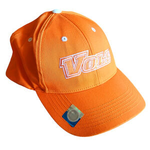 NWOT University of Tennessee Vols Orange and White Hat Cap Adjustable Back OS